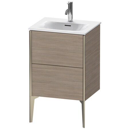 Xviu Floor Standing Vanity Unit Pine Silver